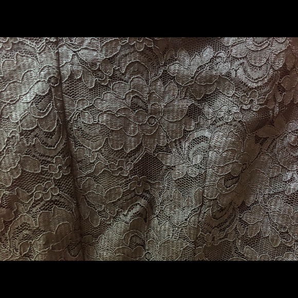 CeCe Fancy Black Lace Long-Sleeved Romper - Picture 3 of 5